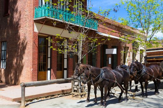 California Columbia a real old Western Gold Rush Town in USA