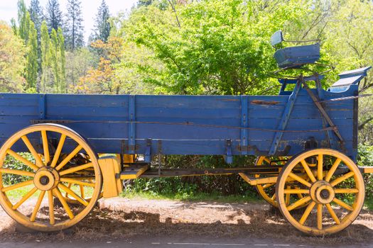 California Columbia carriage in a real old Western Gold Rush Town in USA