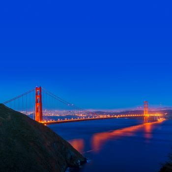 San Francisco Golden Gate Bridge sunset California USA