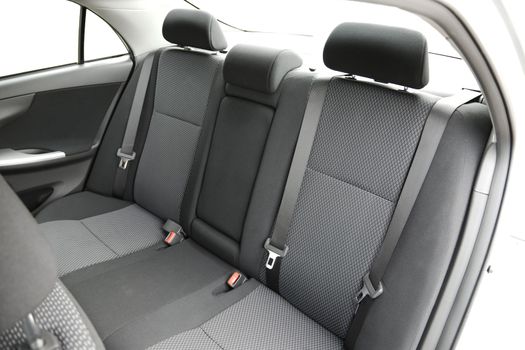 Car interior with back seats