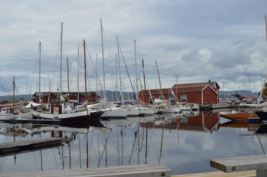 Holmestrand harbour, Norway