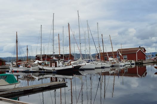Holmestrand harbour, Norway