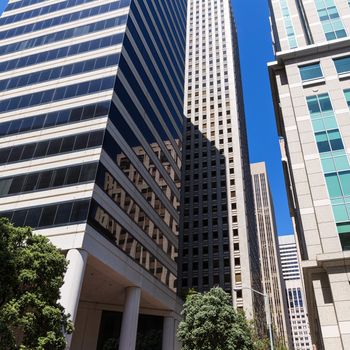 San Francisco Downtown buildings at California USA