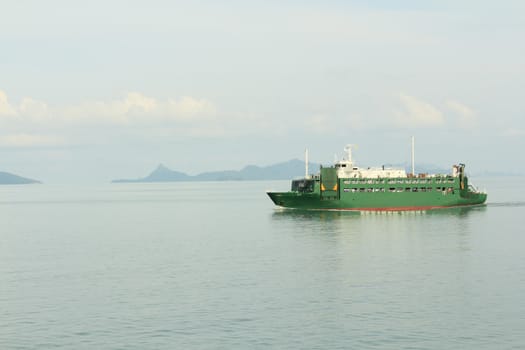 Passenger ferry boat go to Samui Island in Thailand