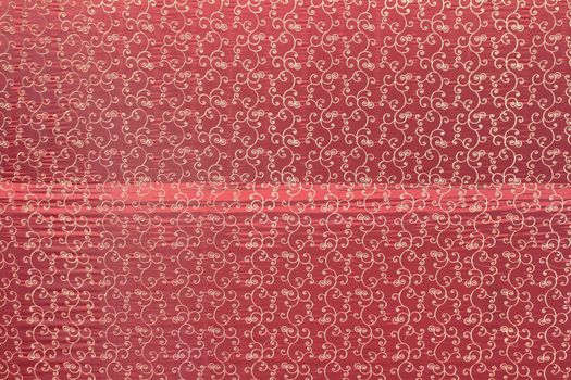 Red fabric texture background