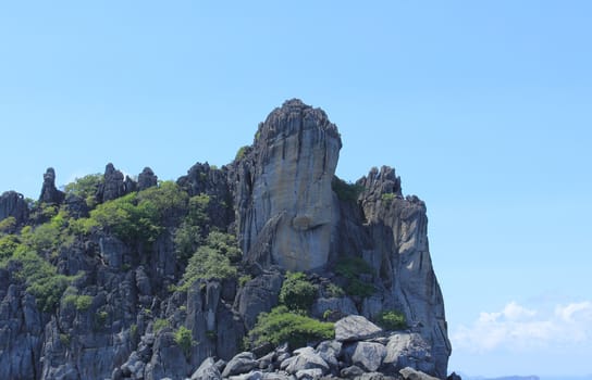 Mountain look like hand famous place in Thailand