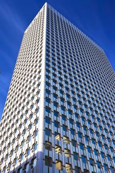 Modern skyscrapers in La Defence district, Paris, France