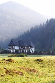 House among mountains