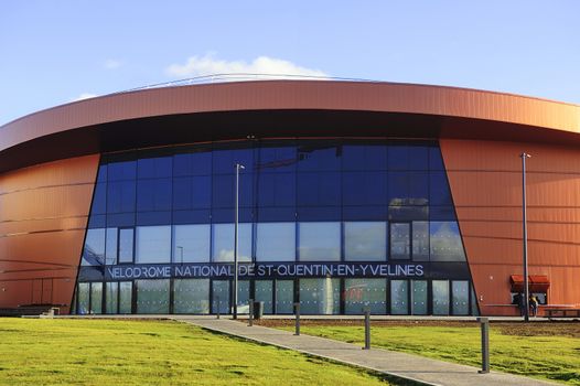 French velodrome Saint-Quentin-en-Yvelines, located in the department of Yvelines near Paris and has just been completed