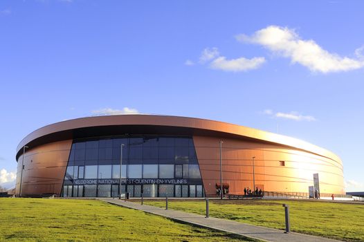 French velodrome Saint-Quentin-en-Yvelines, located in the department of Yvelines near Paris and has just been completed