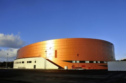 French velodrome Saint-Quentin-en-Yvelines, located in the department of Yvelines near Paris and has just been completed