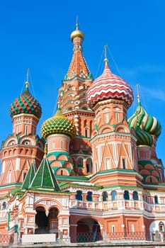 Saint Basil Cathedral at Red Square, Moscow Kremlin, Russia.