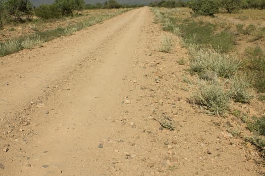 the road in Ethiopia