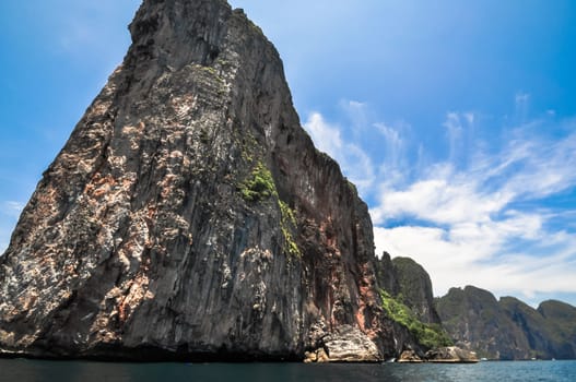 Stone Rocks on Koh Phi Phi Island, Asia.