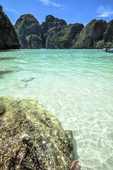 Perfect tropical bay on Koh Phi Phi Island, Thailand, Asia.