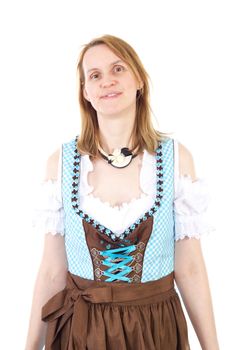 Blond woman wants to visit Bavarian Oktoberfest