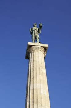 Victor monument at Kalemegdan fortress in Belgrade, Serbia