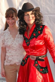 Jennifer Love Hewitt and Jamie Lee Curtis at the 2004 Dream Halloween Fundraiser For Children Affected by AIDS Foundation, Barker Hangar, Santa Monica, CA 10-30-04