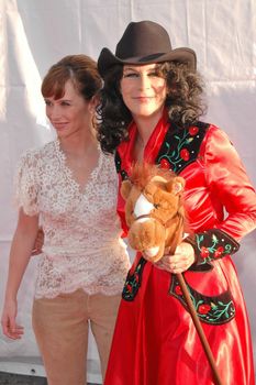 Jennifer Love Hewitt and Jamie Lee Curtis at the 2004 Dream Halloween Fundraiser For Children Affected by AIDS Foundation, Barker Hangar, Santa Monica, CA 10-30-04