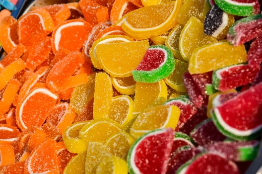 Colorful gummy candies