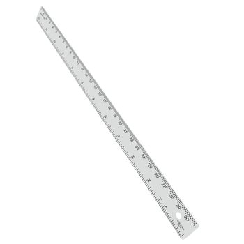 Metal ruler. Isolated render on a white background