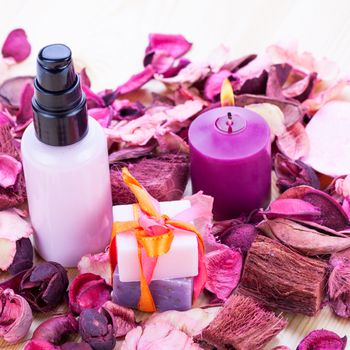 aroma wellness cosmetic beauty objects macro closeup 