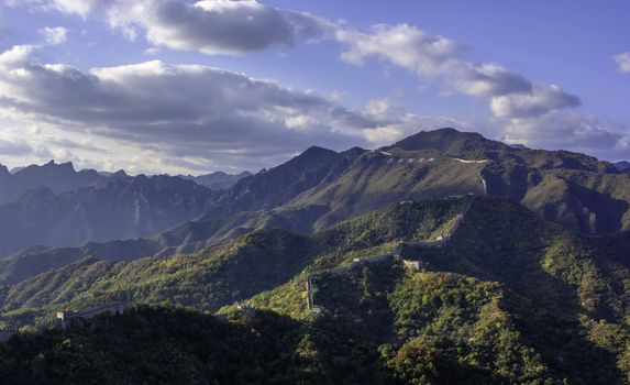 The Great wall of Mutianyu in Beijing, China.