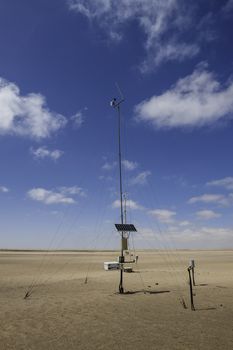 A typical meteorological observation station in Africa.