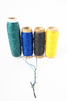 Roll of Twine isolated on a White Background