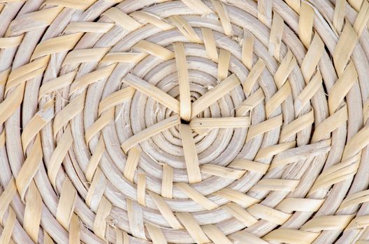 Circle Straw Wicker Background closeup
