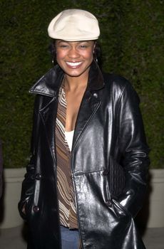 Tatyana Ali at Cynthia Rowley and Ilene Rosenzweig's introduction party for SWELL, a lifestyle and home decor collection at Target, Private Estate, Beverly Hills, CA 02-19-03