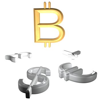 Bitcoin triumphant over other money symbols