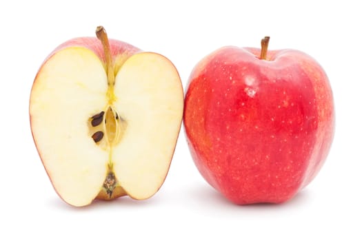 Nice fresh apples isolated on white background