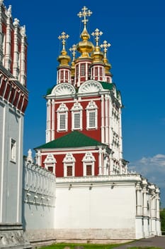 Church  in famous Novodevichy Monastery, Moscow, Russia