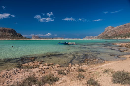 The wonderful lagoon of Balos beach in Crete