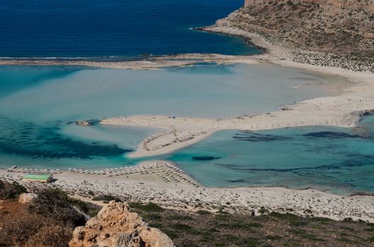 The wonderful lagoon of Balos beach in Crete