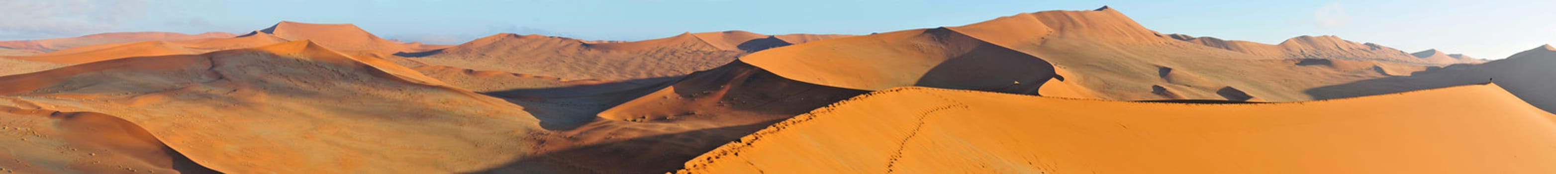 Panorama from seven photos of the dune  landscape north of Sossusvlei
