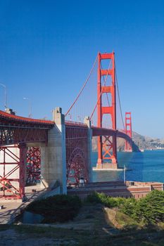 The Golden Gate Bridge in San Francisco bay