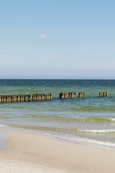 Beautiful summer beach landscape- ocean or sea.