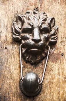 knocker on old italian door