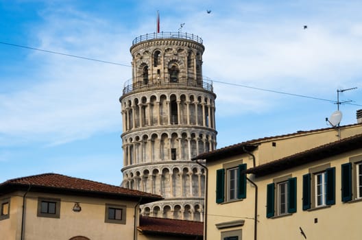 The leaning tower in Pisa
