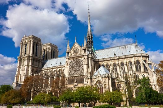 Notre Dame de Paris, famous cathedral in France