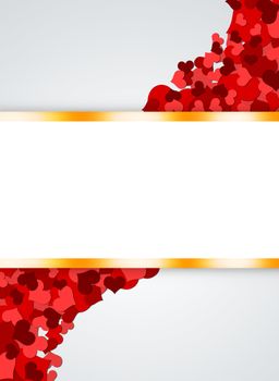 Abstract background of hearts. The concept of Valentine's Day