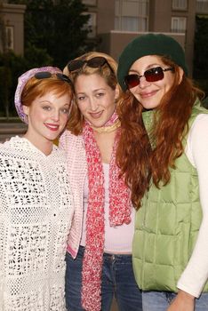 Dana Daurey, Jennifer Blanc and Jenna Mattison at the launch of Last Chance for Animals' "Pets & Celebrities" at Pet Mania, Burbank, CA 11-15-03