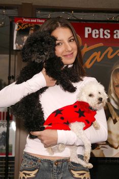 Vanessa Lengies at the launch of Last Chance for Animals' "Pets & Celebrities" at Pet Mania, Burbank, CA 11-15-03