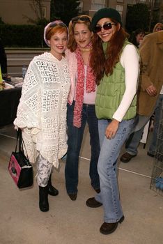 Dana Daurey, Jennifer Blanc and Jenna Mattison at the launch of Last Chance for Animals' "Pets & Celebrities" at Pet Mania, Burbank, CA 11-15-03