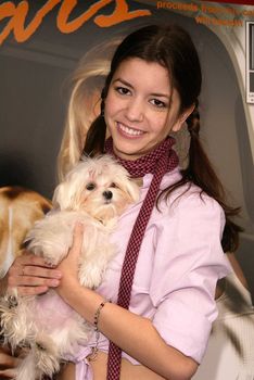 Masiela Lusha at the launch of Last Chance for Animals' "Pets & Celebrities" at Pet Mania, Burbank, CA 11-15-03