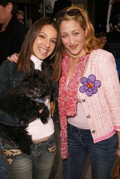 Vanessa Lengies and Jennifer Blanc at the launch of Last Chance for Animals' "Pets & Celebrities" at Pet Mania, Burbank, CA 11-15-03