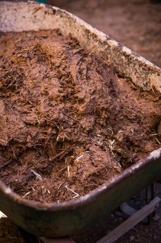 Cob Construction Clay and Straw Aggregate