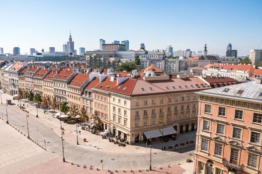 Krakowskie Przedmiescie in Warsaw, one of the best known and most prestigious streets of Poland's capital